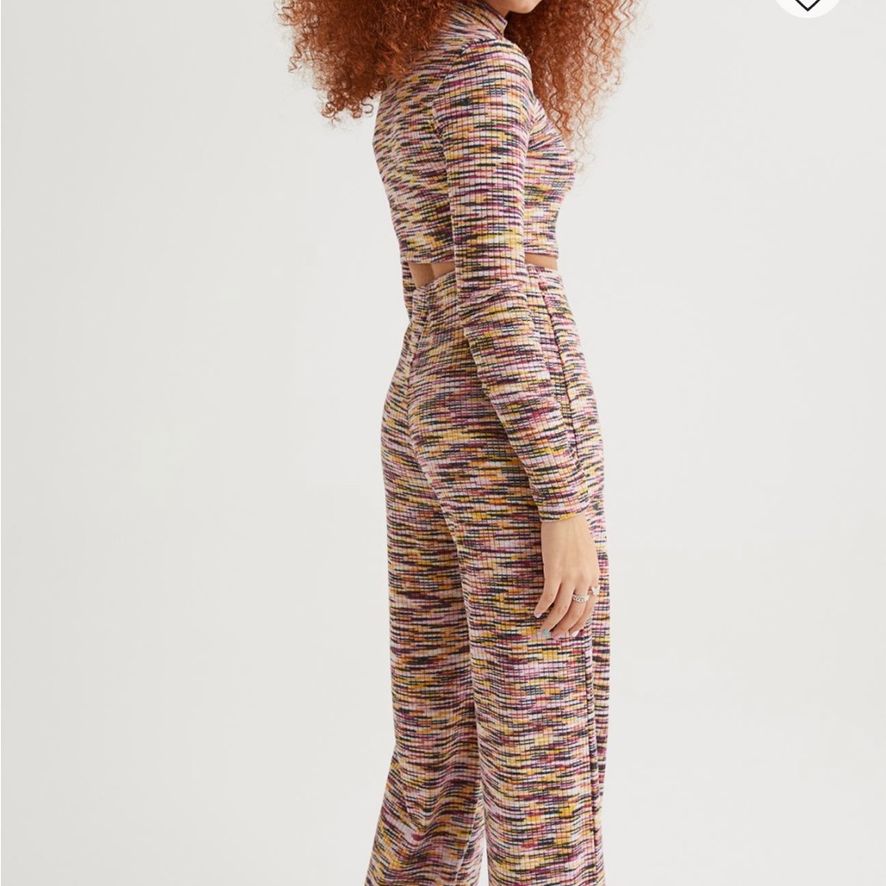H&M 2 piece set abstract colorful